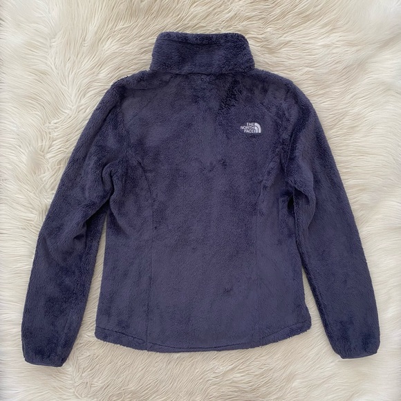 The North Face Dark Purple Fuzzy Fleece High Neck Osito 2 Jacket Full Zip Coat - Picture 5 of 10